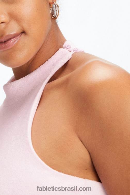Fabletics brilho de lavanda 420HR2280 tanque de sutiã embutido terry mulheres - Image 3