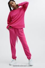 Fabletics Brilho de maré digital/lima açucarada 420HR85 calça de moletom clássica eco go-to mulheres - Image 4