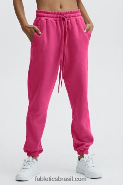 Fabletics Brilho de maré digital/lima açucarada 420HR85 calça de moletom clássica eco go-to mulheres