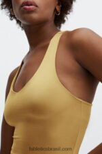 Fabletics brilho de névoa de bronze 420HR2223 tanque de sutiã embutido averie shine mulheres - Image 2