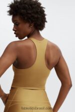 Fabletics brilho de névoa de bronze 420HR2223 tanque de sutiã embutido averie shine mulheres - Image 3