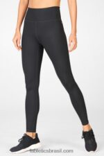 Fabletics brilho preto 420HR1286 legging ultracool de cintura alta mulheres - Image 2