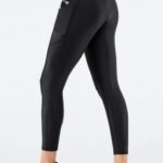 Fabletics brilho preto 420HR896 legging oasis pureluxe cintura alta brilho 7/8 mulheres