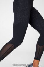 Fabletics brilho preto claro 420HR1060 zona cintura alta 7/8 mulheres - Image 2