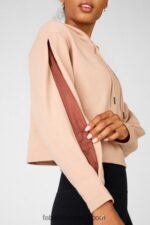 Fabletics bronze claro/terra 420HR2557 moletom com capuz audrey mulheres - Image 3