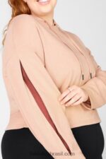 Fabletics bronze claro/terra 420HR2558 moletom com capuz audrey mulheres - Image 3