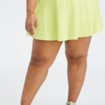 Fabletics bronze claro/terra 420HR647 saia de babados mulheres