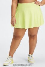 Fabletics bronze claro/terra 420HR647 saia de babados mulheres