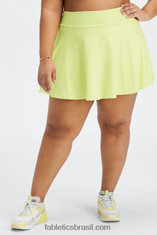 fabletics_bronze_claro_terra_420hr647_saia_de_babados_mulheres.jpg Fabletics bronze claro/terra 420HR647 saia de babados mulheres - Image 1