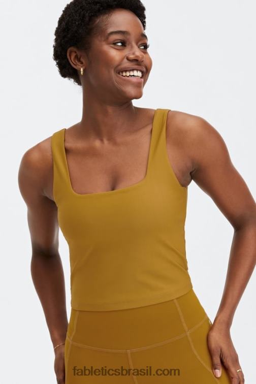fabletics_bronze_escuro_420hr1588_tanque_de_sutia_embutido_lydia_mulheres.jpg Fabletics bronze escuro 420HR1588 tanque de sutiã embutido lydia mulheres - Image 1