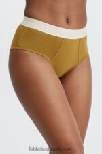 Fabletics bronze escuro 420HR2867 Calcinha cintura alta 24-7 mulheres - Image 2