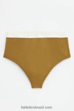 Fabletics bronze escuro 420HR2867 Calcinha cintura alta 24-7 mulheres - Image 6