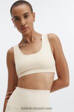 Fabletics café com leite 420HR1617 sutiã esportivo lola de baixo impacto mulheres