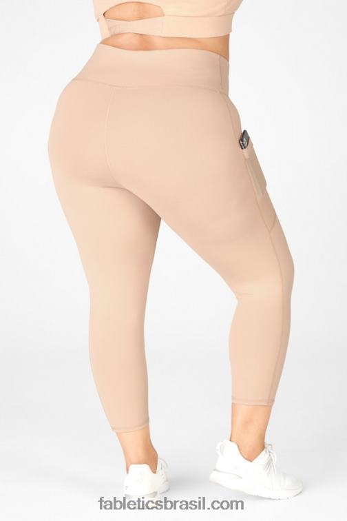 Fabletics café velho 420HR780 capri cintura alta powerhold on-the-go 47 mulheres - Image 3