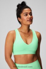 Fabletics cal açucarada 420HR1822 sutiã esportivo midi impacto médio para viagem 127 mulheres
