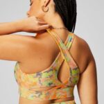 Fabletics calêndula pintada 420HR1334 sutiã esportivo antiderrapante 89 mulheres