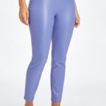 Fabletics campânula 420HR1128 legging cintura alta de couro vegano mulheres