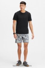 Fabletics camuflagem cinza sombra 420HR3220 o curto fundamental ii 149 homens - Image 2