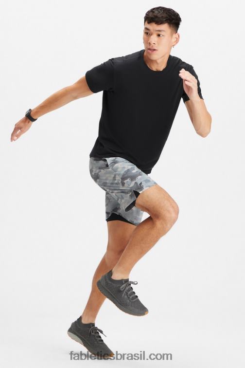 Fabletics camuflagem cinza sombra 420HR3226 o fundamental curto ii (alinhado) 150 homens - Image 3