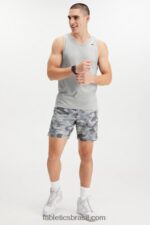 Fabletics camuflagem cinza sombra 420HR3341 o curto fundamental 165 homens - Image 2
