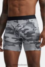 Fabletics camuflagem cinza sombra desbotada 420HR3772 a cueca boxer 24-7 199 homens