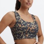 Fabletics camuflagem selvagem/gaia 420HR1866 sutiã esportivo reversível de impacto médio harlow mulheres