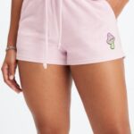 Fabletics camuflagem selvagem/gaia 420HR501 toalha felpuda cogumelo curta mulheres