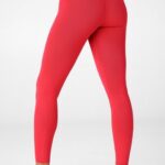 Fabletics caqui 420HR1248 legging cintura alta em malha esculpida mulheres