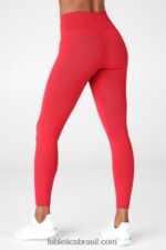 Fabletics caqui 420HR1248 legging cintura alta em malha esculpida mulheres