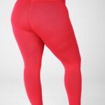 Fabletics caqui 420HR1249 legging cintura alta em malha esculpida mulheres