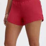 Fabletics cardeal/fogueira/prata reflexiva 420HR279 respirar cintura média correr curto mulheres