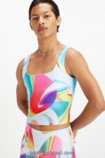 Fabletics carnaval 420HR1586 tanque de sutiã embutido orgulho mulheres - Image 2