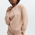 Fabletics carvalho 420HR2476 moletom eco gola careca mulheres
