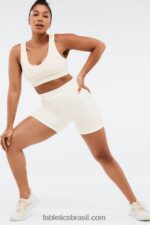 Fabletics casca de salgueiro / mosca de fogo 420HR580 short cintura alta veda mulheres - Image 4