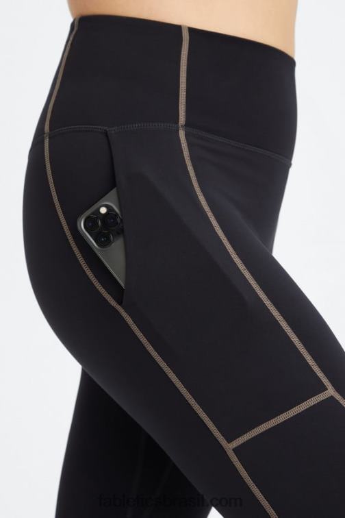 Fabletics casca de salgueiro/preta 420HR1090 legging utilitária trinity motion365+ hw mulheres - Image 3