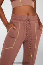 Fabletics castanha/gaia/raspas 420HR221 calça de moletom íris mulheres - Image 2