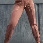 Fabletics castanha/gaia/raspas 420HR222 calça de moletom íris mulheres