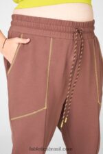 Fabletics castanha/gaia/raspas 420HR222 calça de moletom íris mulheres - Image 3