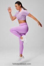 Fabletics caverna de cristal urze 420HR1968 camiseta de manga curta cortada dry-flex mulheres - Image 3