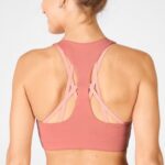 Fabletics cedro empoeirado/flor 420HR1441 aumentar o sutiã esportivo de alto impacto mulheres