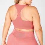 Fabletics cedro empoeirado/flor 420HR1442 aumentar o sutiã esportivo de alto impacto mulheres
