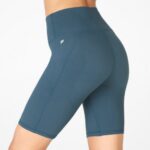 Fabletics cedro empoeirado/flor 420HR345 define powerhold cintura alta 9'' short 20 mulheres