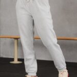 Fabletics celeste/branco clássico 420HR171 calça de moletom clássica mulheres