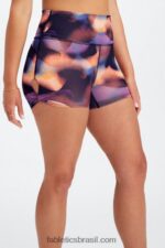 Fabletics celeste/branco clássico 420HR439 oasis pureluxe cintura alta twist 3'' short mulheres - Image 2