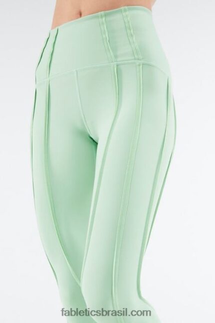 Fabletics cerceta/babosa empoeirada 420HR1269 contorno ultraluxe de cintura alta 7/8 mulheres