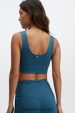 Fabletics cerceta da meia-noite/folha de primavera 420HR1868 sutiã esportivo reversível de impacto médio harlow mulheres - Image 2