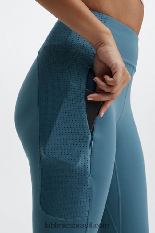 Fabletics cerceta real 420HR1227 cintura alta motion365 run 7/8 mulheres - Image 3