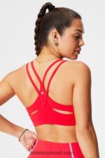 Fabletics cereja clássica 420HR1450 principal sutiã de baixo impacto mulheres