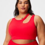 Fabletics cereja clássica 420HR1737 sutiã esportivo de médio impacto callie mulheres