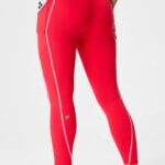 Fabletics cereja clássico/branco clássico 420HR781 legging oasis pureluxe cintura alta 7/8 47 mulheres